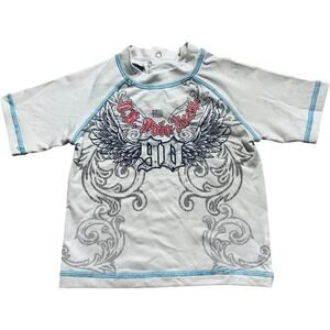 U.S. Polo Assn. Tattoo Grunge Graphic Baby Swim Tee